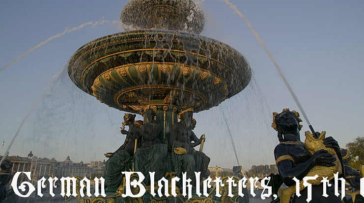 German Blackletters, 15th c. Font