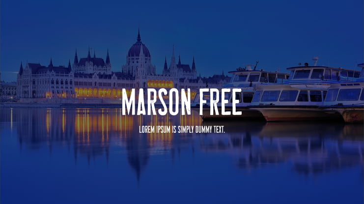 MARSON Free Font
