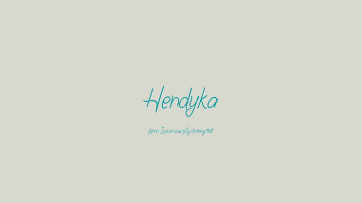 Hendyka Font