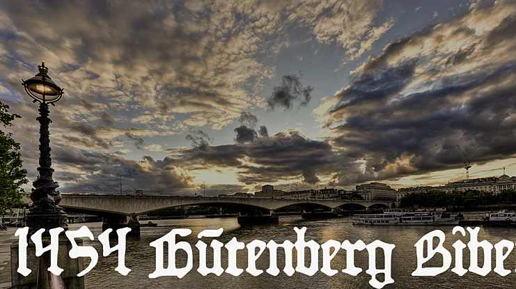 1454 Gutenberg Bibel Font