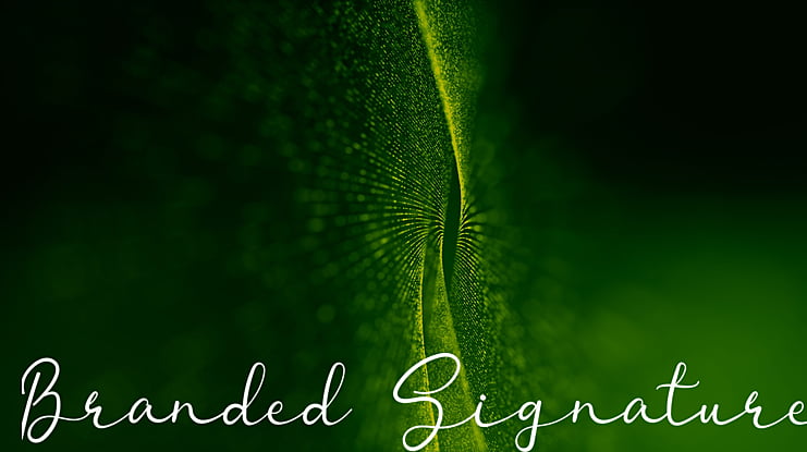 Branded Signature Font