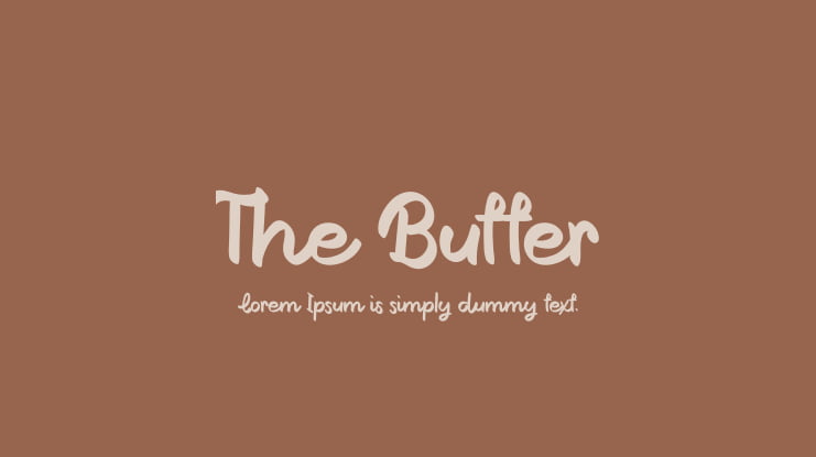 The Butter Font