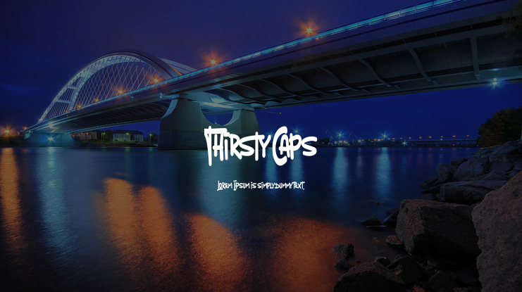 Thirsty Caps Font