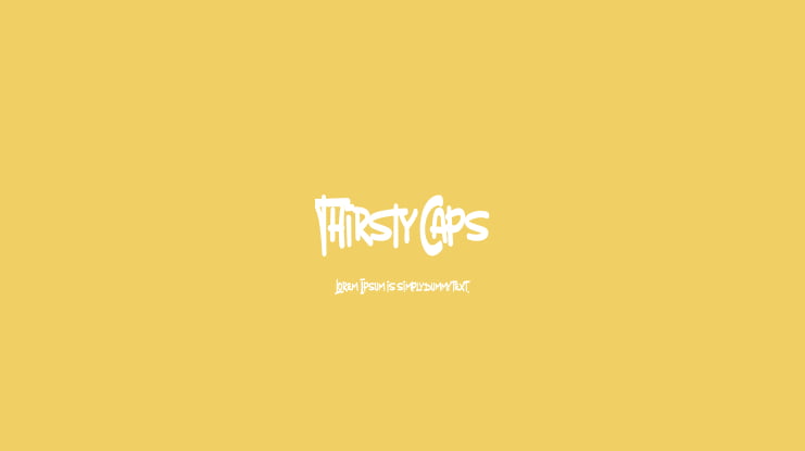 Thirsty Caps Font