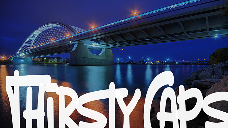Thirsty Caps Font