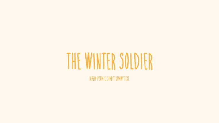 The Winter Soldier Font
