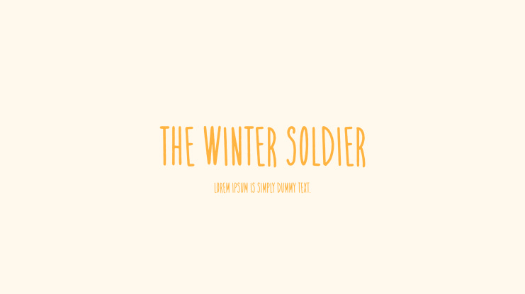 The Winter Soldier Font