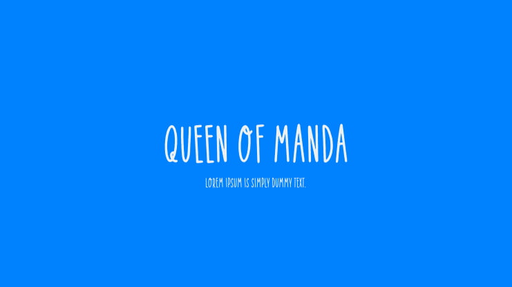 Queen Of Manda Font