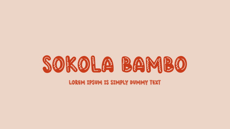 Sokola Bambo Font
