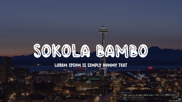 Sokola Bambo Font