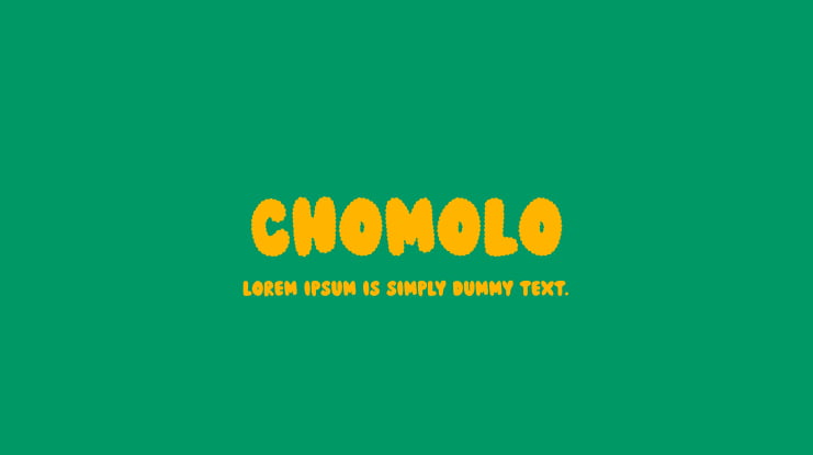 CHOMOLO Font