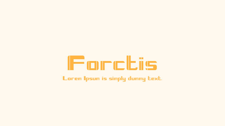 Forctis Font