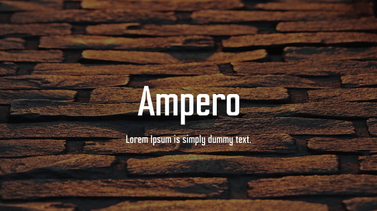 Ampero Font Family