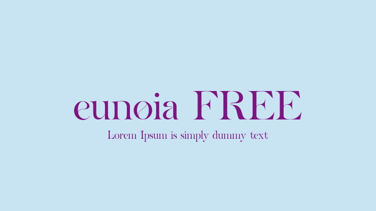 eunoia FREE Font
