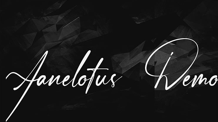 Janelotus-Demo Font