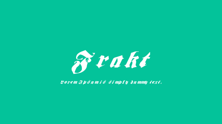Frakt Font