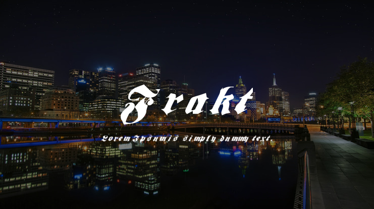 Frakt Font