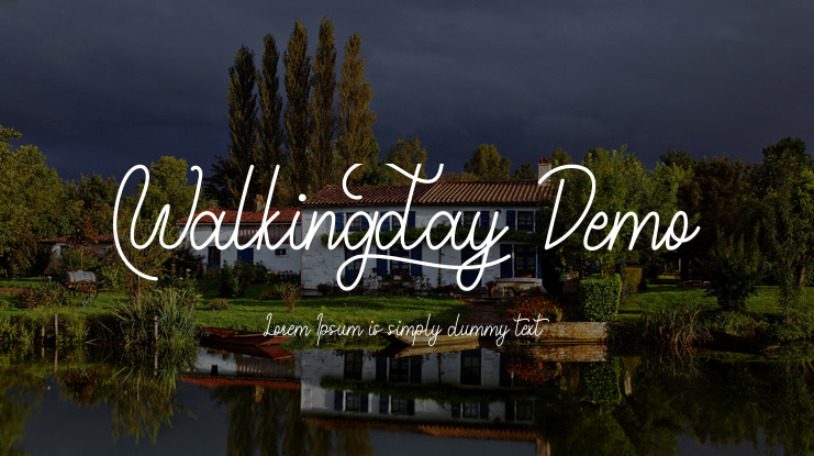 Walkingday Demo Font