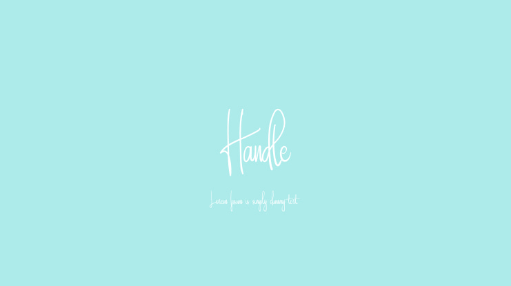 Handle Font