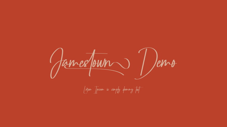 Jamestown Demo Font