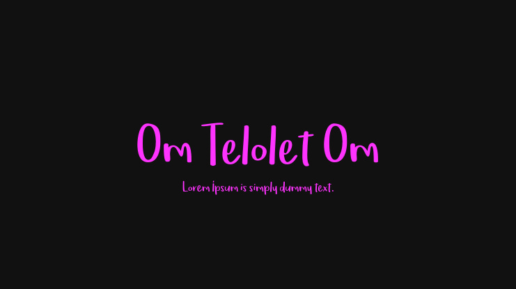 Om Telolet Om Font