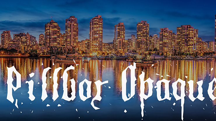 Pillbox Opaque Font