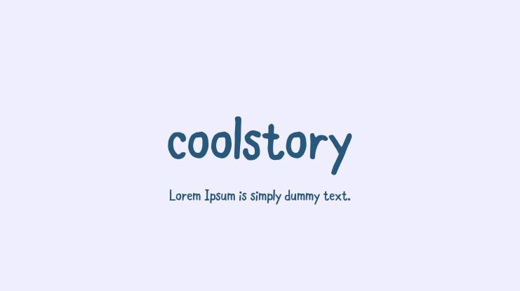 coolstory Font