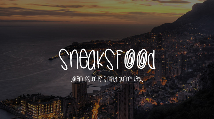 Sneaksfood Font