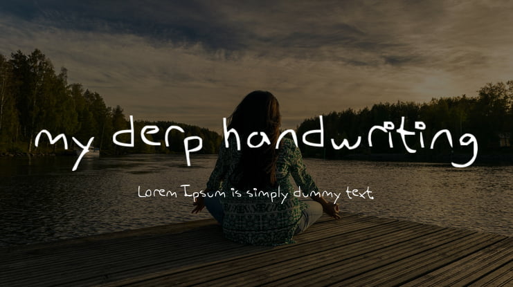 my derp handwriting Font