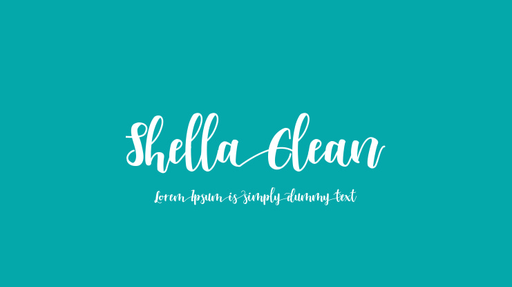Shella Clean Font