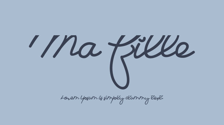 Ma Fille Font Family