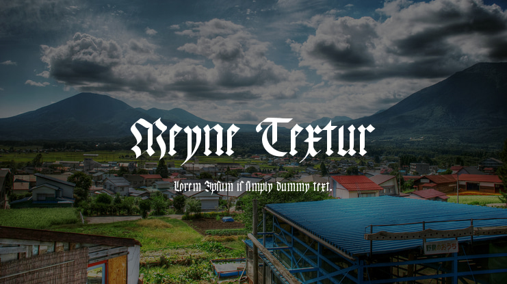 Meyne Textur Font