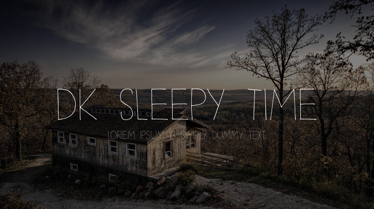 DK Sleepy Time Font