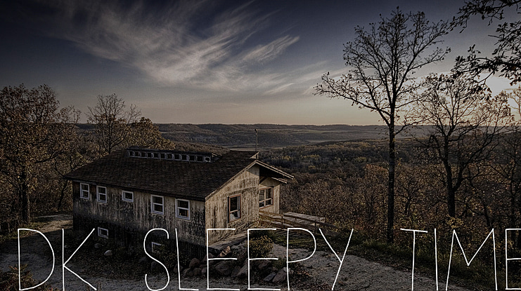 DK Sleepy Time Font