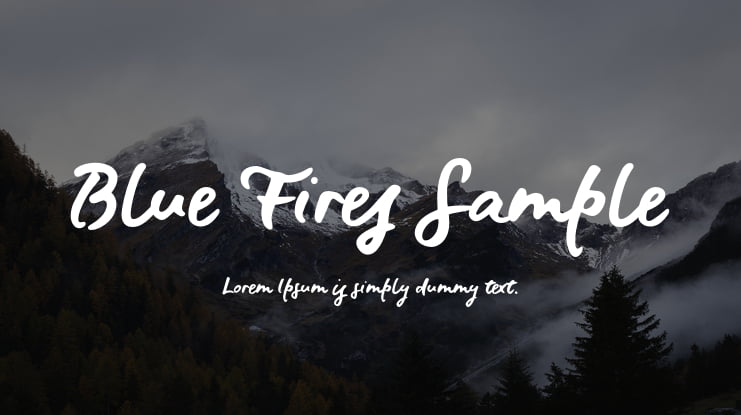 Blue Fires Sample Font : Download Free for Desktop & Webfont