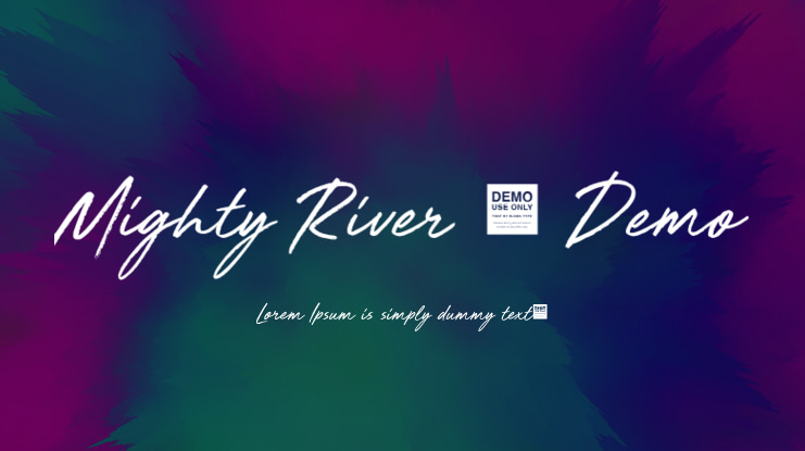Mighty River - Demo Font