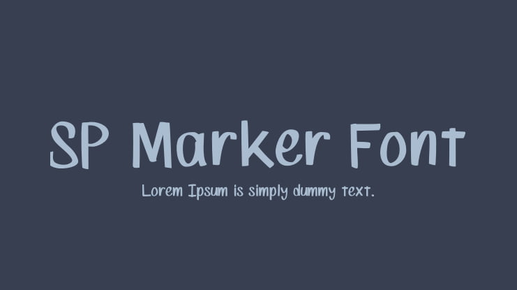 SP Marker Font