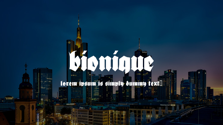 Bionique Font