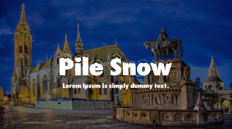 Pile Snow Font