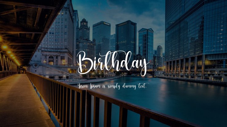 Birthday Font