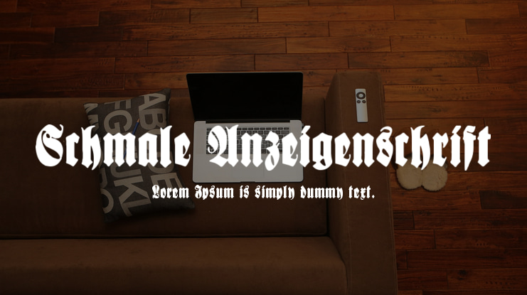 Schmale Anzeigenschrift Font Family