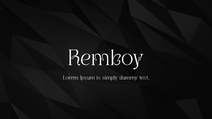 Remboy Font