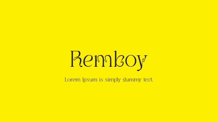 Remboy Font