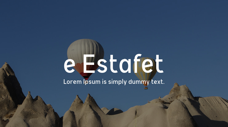 e Estafet Font