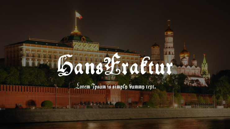 HansFraktur Font