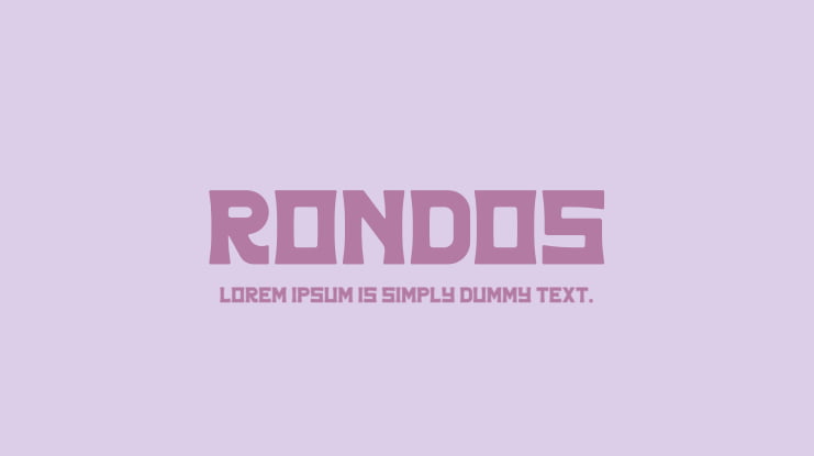 RONDOS Font