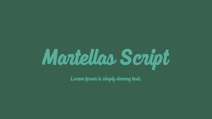 Martellas Script Font