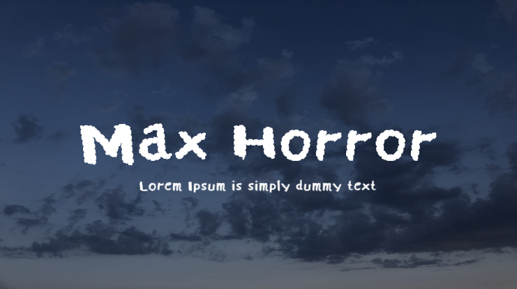 Max Horror Font