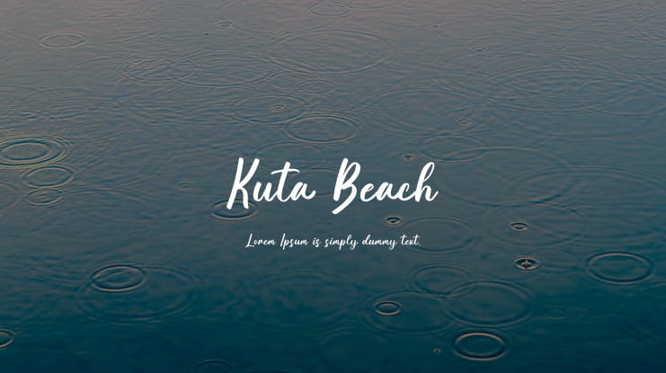 Kuta Beach Font