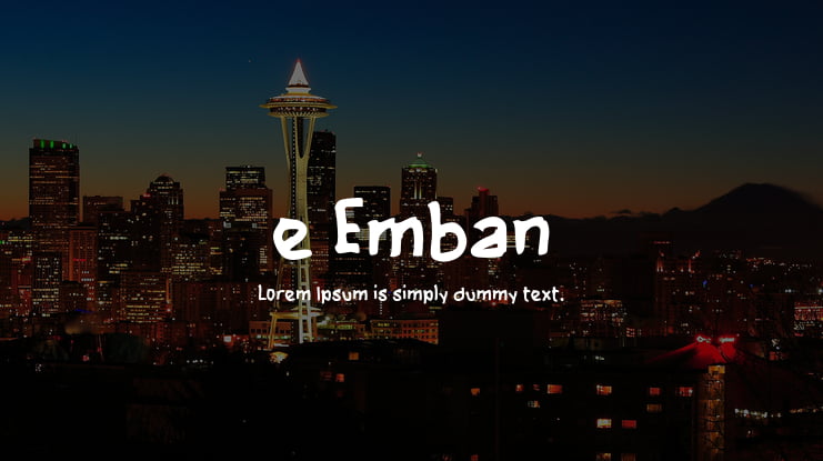 e Emban Font